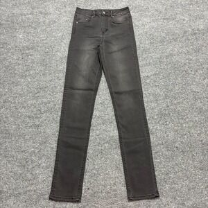&Denim by H&M Skinny High Waist Jeans‎ Womens Size 26x32 Black Cotton Stretch